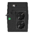 Источник бесперебойного питания ExeGate Power NB-1000.LED.AVR.2SH.USB (1000VA/650W, LED, AVR, 2*Schuko, USB, батарея 12V 9Ah, черный), фото5