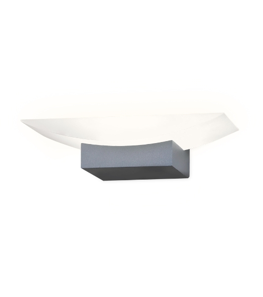 Настенный светодиодный светильник с акрилом Ambrella light FW199 SGR серый песок LED 4200K 5W 200*75*90