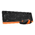 Комплект клавиатура+мышь A4Tech FStyler FG1010 беспроводной, USB, 2000 DPI, чёрный/оранжевый, фото13
