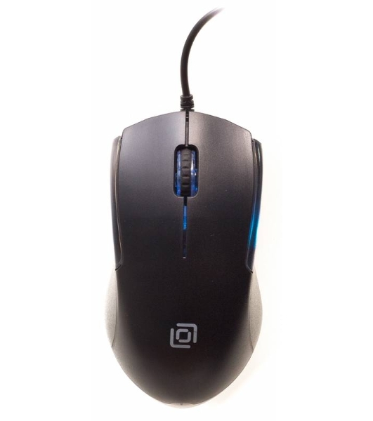Мышь проводная Oklick 245M черный, 1000 dpi, USB, кнопки - 3