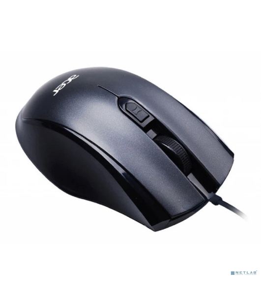 Мышь проводная Acer OMW020 черный, 1600 dpi, USB, кнопки - 4
