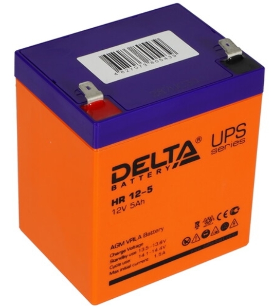 Батарея для ИБП Delta HR 12-5 (12V, 5Ah)