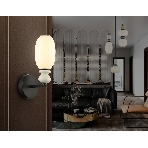Настенный светильник Ambrella light LH53148 BK/FR черный/белый 6W 3000K 100*165*310, фото3