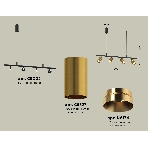 Светильник Ambrella light XB9002330/4 SBK/PYG черный песок/золото желтое полированное MR16 GU5.3 (С9002, С6327, N6134), фото 1