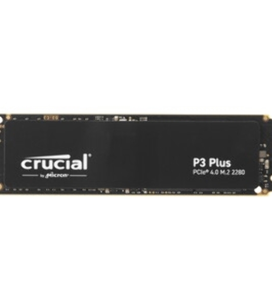 Накопитель SSD Crucial P3 Plus, 2Tb, PCIe 4.0 x4, M.2 2280, NVMe, R/W 5000/4200