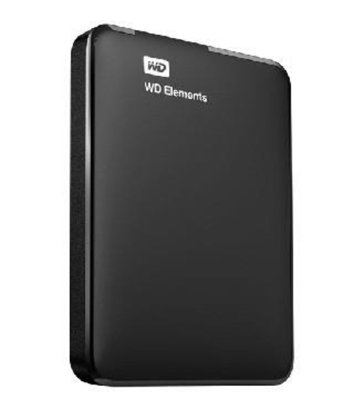 Внешний HDD 2.5' Western Digital Elements Portable, 1TB, USB 3.2 Gen 1 Type-A, 5400 rpm, черный