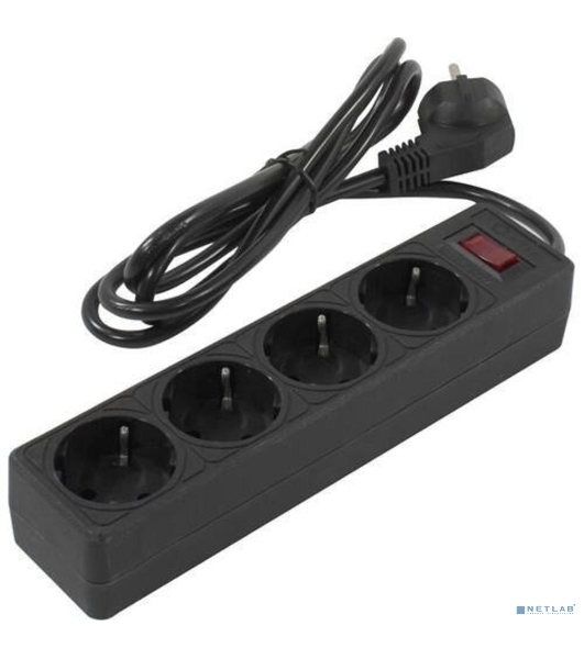 Сетевой фильтр 5bites GARDA SP4B-530 4S / 3x0.75мм2 / 3м / черный