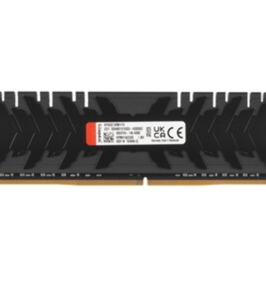 Оперативная память Kingston Fury Renegade, DDR4, 16GB (1x16GB), 3200MHz, CL16, DIMM, с радиатором, RGB, серебристый/черный