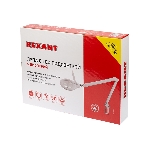 Лупа на струбцине Rexant, круглая, 5D, с подсветкой 72 SMD, сенсорный регулятор яркости, белая, фото4