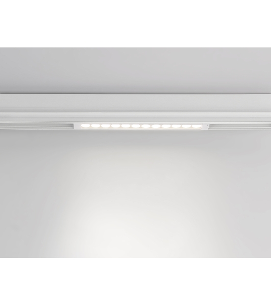 Управляемый светодиодный светильник для шинопровода Magnetic Ambrella light GL1301 WH белый IP20 12W 3000K-6400K 220V 24° 232*25*42 (Без ПДУ)