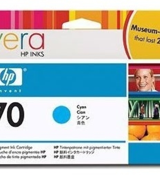 Картридж струйный HP №70 C9452A голубой для HP DJ Z2100/Z3100 (130мл)