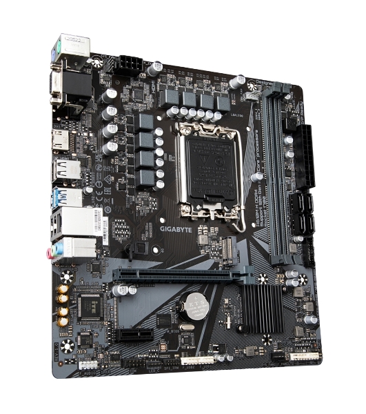 Материнская плата Gigabyte H610M-H DDR4, LGA 1700, Intel H610, 2xDDR4, 4xSATA, 1xM.2, 1xPCIe 4.0 x16, 2xPCIe 3.0 x1, 1xVGA, 1xHDMI, 1x1Gb LAN, 4xUSB-A 5Gbps, 2xUSB-A 2.0, 1xPS/2, 3x3.5 мм, 7.1, mATX
