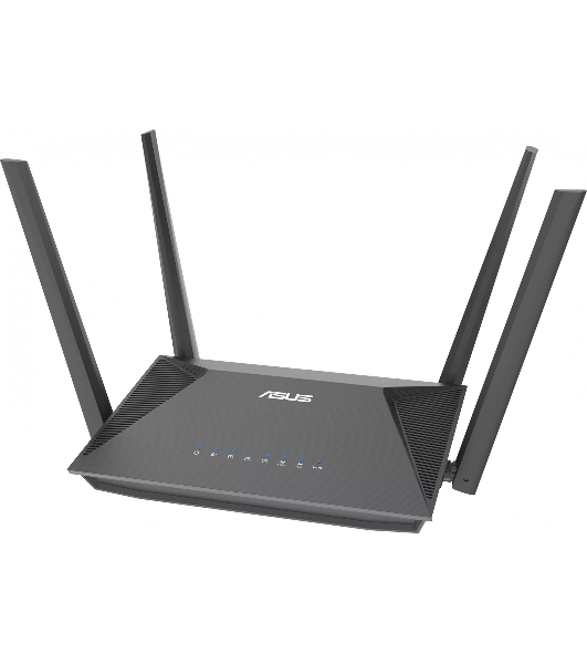 Роутер беспроводной Asus RT-AX52 AX1800 10/100/1000BASE-TX черный