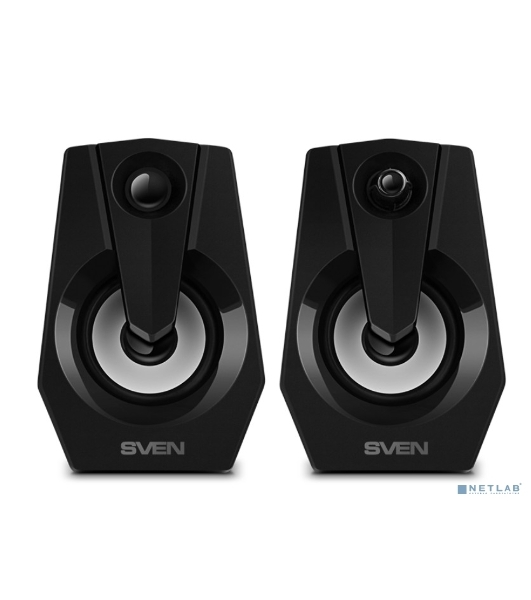 Акустическая система SVEN 370 2.0 черные (2x2W, USB, RGb подсветка)