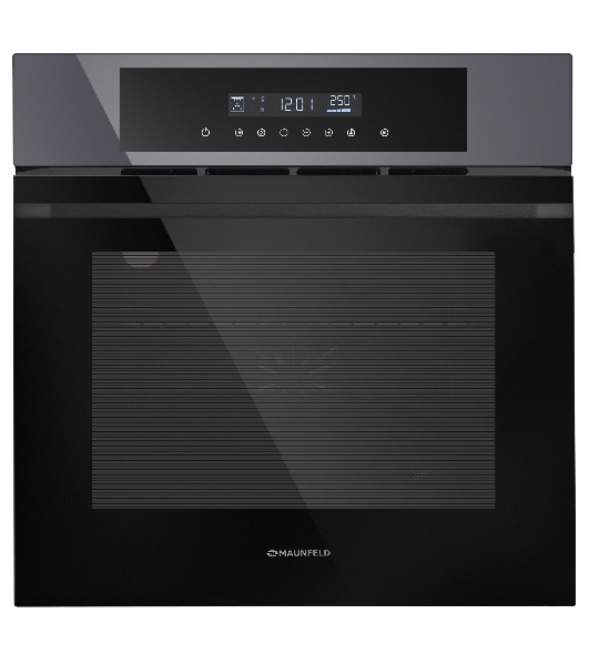 Шкаф духовой электрический Maunfeld AEOD60103G1, 60л, дверца с 3 стеклами, графит