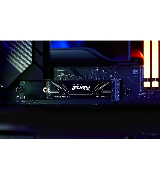 Накопитель SSD Kingston Fury Renegade, 1Tb, M.2(22x80мм), NVMe, PCIe 5.0 x4, 3D TLC, R/W 14200/11000Mb/s, IOPs 2 200 000/2 150 000, TbW 1000, DWPD 0.5 (12 мес)
