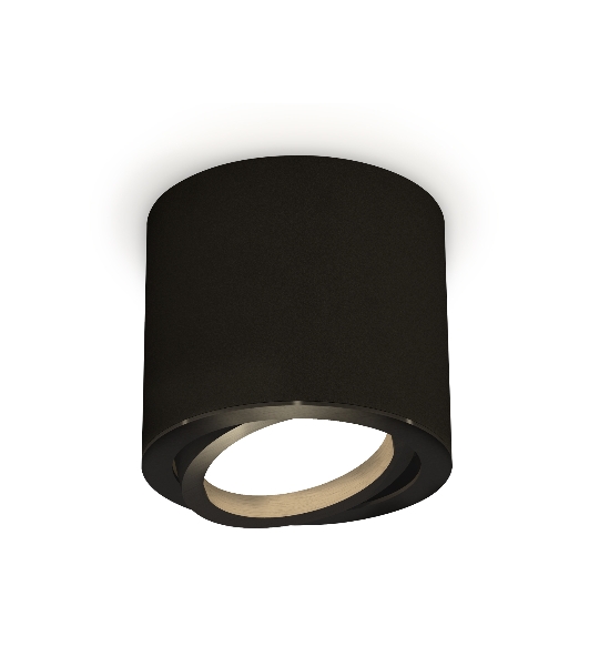 Светильник Ambrella Light XS7402001 SBK/PBK черный песок/черный полированный MR16 GU5.3 (C7402, N7002)