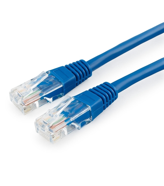 Патч-корд медный UTP Cablexpert PP10-1M/B cat.5e, 1м, литой, многожильный, синий