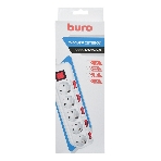 Сетевой фильтр Buro 500SH-3-SW-W 3 м, 5 розеток, белый, коробка, фото9