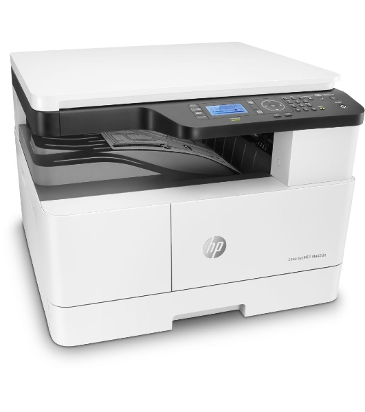 МФУ лазерное HP LaserJet M442dn (8AF71A), A3, ч/б, печ. до 24 стр/мин. (А4) до 13 стр/мин. (А3), 1200 x 1200 dpi (печать) 600x600dpi (скан.), USB, RJ-45