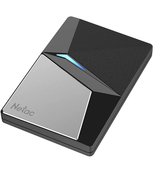Внешний SSD Netac Z7S, 960 Gb, USB 3.2 Gen 2 Type-C, R/W 550/480, черный