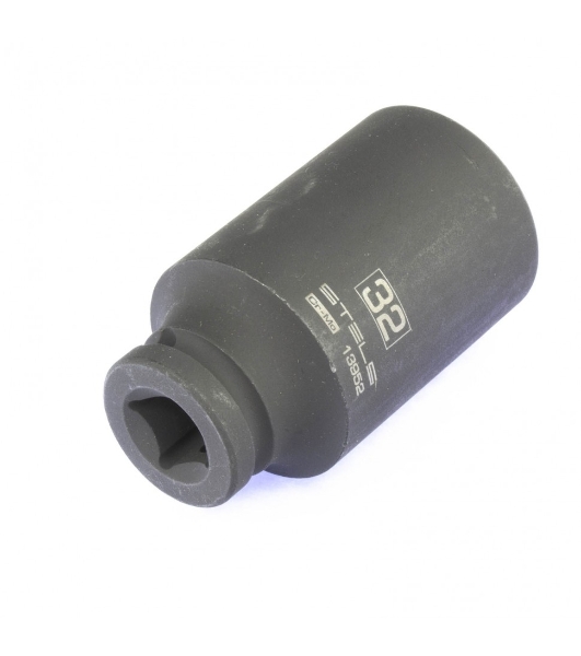 Головка ударная удлиненная шестигранная Stels 32 мм, 1/2', CrMo