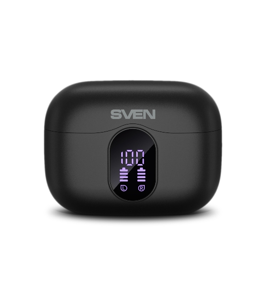 Наушники TWS SVEN E-315B черный, внутриканальные, Bluetooth, сенсорное управление, до 5 ч