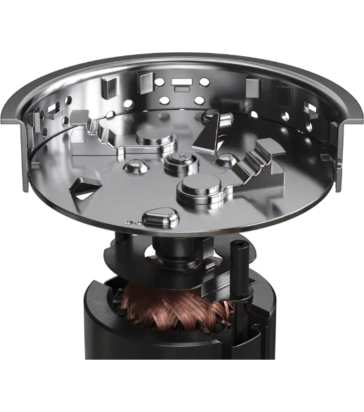 Измельчитель пищевых отходов Kuppersberg WS 550 B, High-Tech, мощность 550 Вт, 3400-3800 об/мин, защита от перегрева, авто выключение, DC мотор, шумоизоляция, уровень шума 70 дБ, черный