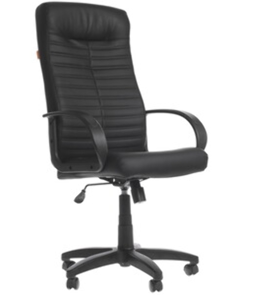 Кресло Chairman 480 LT черный, экокожа, 120 кг