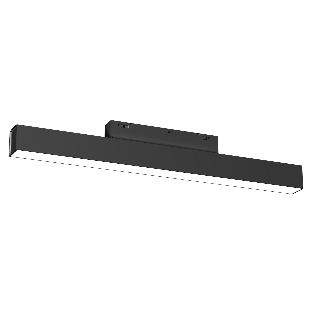 Трековый линейный светильник Ambrella light GL4455 BK черный IP20 10W 3CCT 3000-6000K SMART 48V 120° 304*22*45