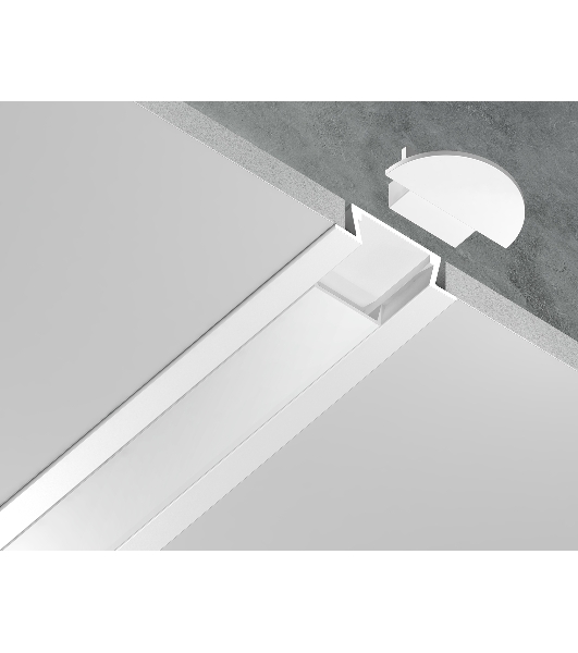 Алюминиевый профиль Ambrella light GP1001WH белый 2000*21.5*6.8