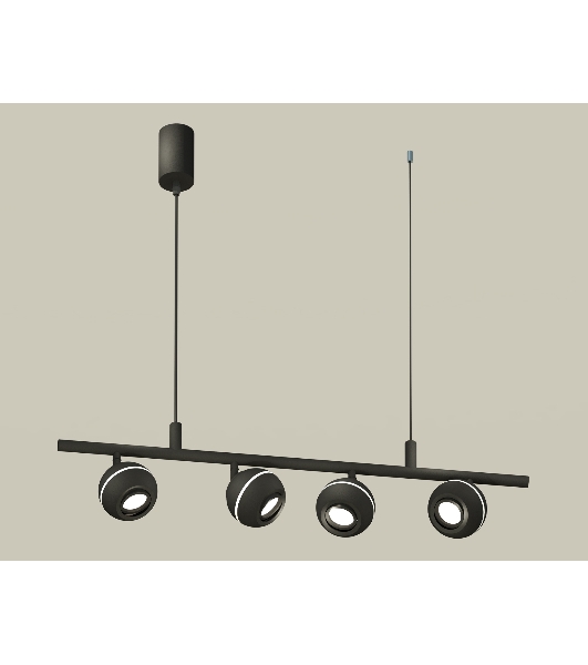 Светильник Ambrella light XB9002530/4 SBK/PBK черный песок/черный полированный MR16 GU5.3 (С9002, С1102, N7002)