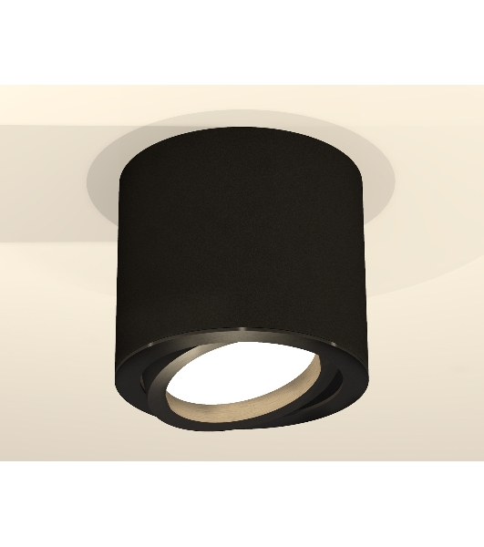 Светильник Ambrella Light XS7402001 SBK/PBK черный песок/черный полированный MR16 GU5.3 (C7402, N7002)