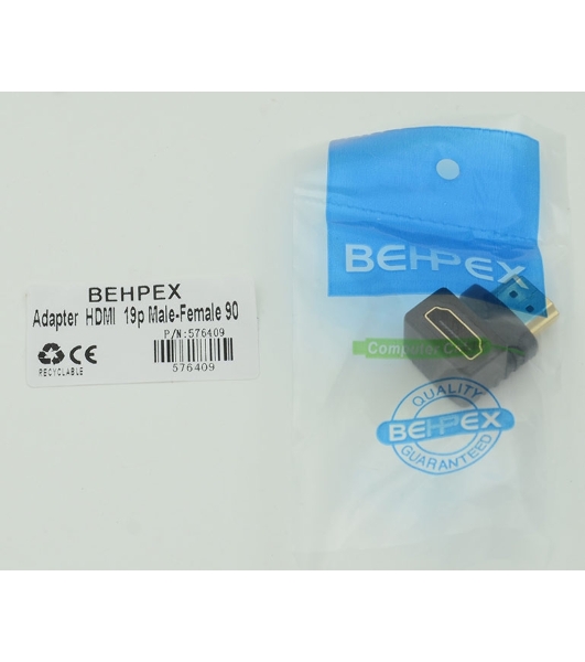 Адаптер аудио-видео 90 Deg HDMI (m)/HDMI (f) 1зв