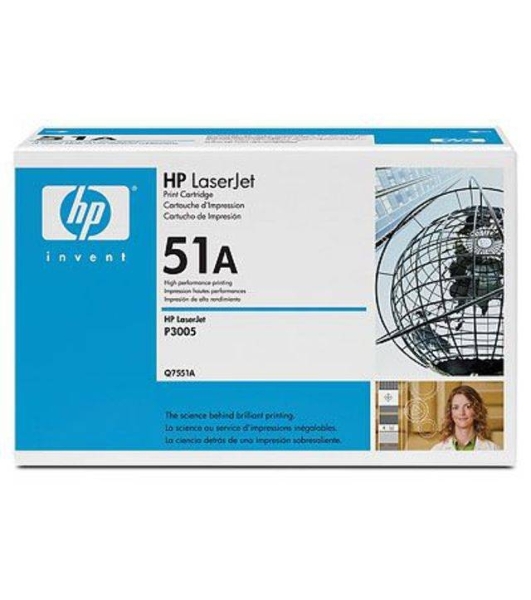 Картридж лазерный HP Q7551A черный для LJ P3005/M3035mfp/M3027mfp 6500 стр.