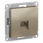 Механизм розетки компьютерной AtlasDesign RJ45 шампань SchE ATN000583, фото 1