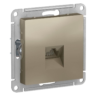 Механизм розетки компьютерной AtlasDesign RJ45 шампань SchE ATN000583