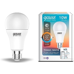 Лампа Светодиодная Gauss Smart Home DIM+CCT E27 A60 10 Вт 1/10/100