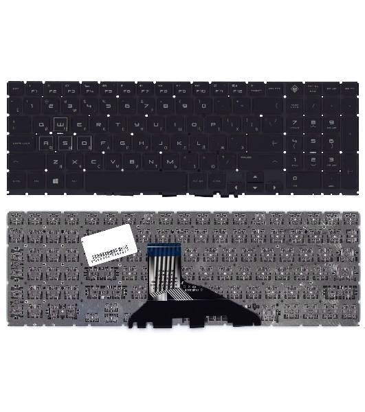 Клавиатура для ноутбука HP Omen 15-dc0000tx 15-dc0001tx 15-dc0002tx черная с подсветкой