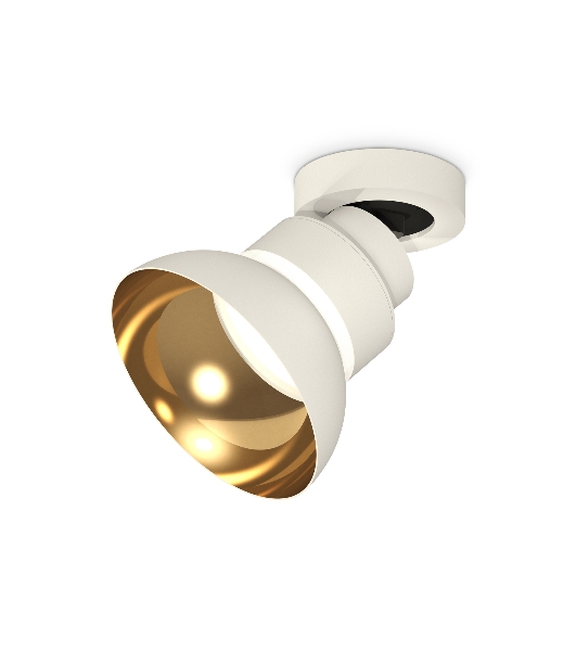 Светильник Ambrella Light XM8101101 SWH/PYG/CL белый песок/золото желтое полированное/прозрачный GX53