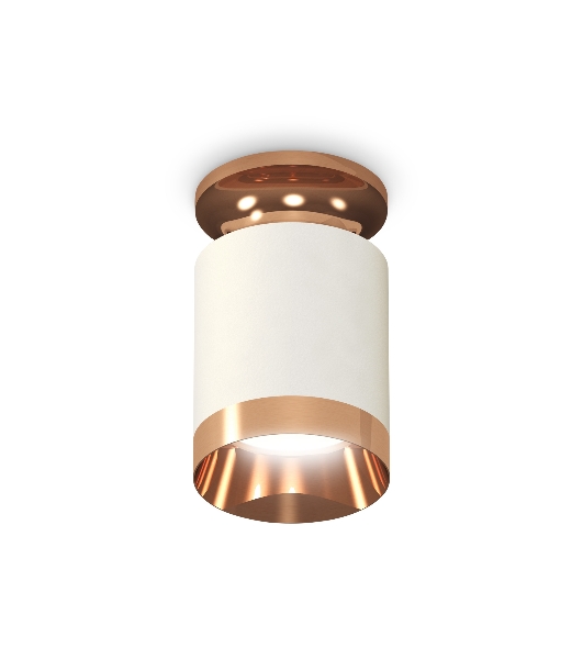 Светильник Ambrella Light XS6301200 SWH/PPG белый песок/золото розовое полированное MR16 GU5.3 (N6906, C6301, N6135)