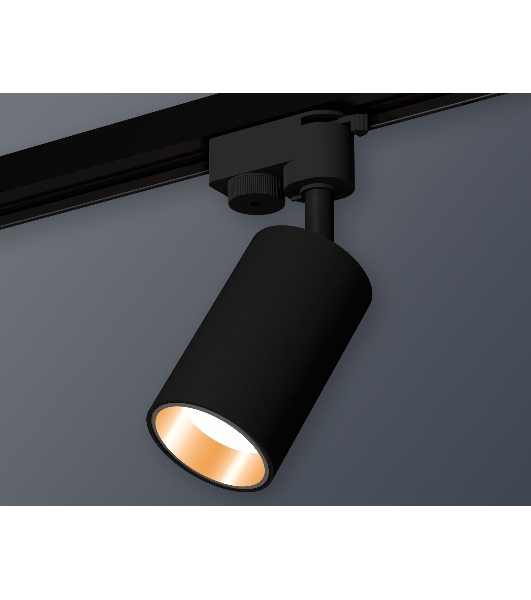 Светильник Ambrella light XT6323023 SBK/PYG черный песок/золото желтое полированное MR16 GU5.3 (A2521, C6323, N6113)