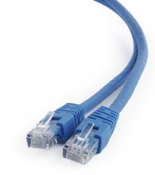 Патч-корд UTP Cablexpert cat.6, 0.5м, литой, многожильный, синий