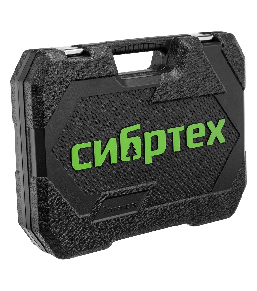 Набор инструментов Сибртех, 1/2', 1/4', пластиковый кейс 76 предметов