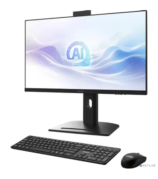 Моноблок MSI Modern AM273QP AI 1UM-088XRU 27' WQHD Core Ultra 7 155H (1.4) 32Gb SSD1Tb Graphics CR без ОС 2.5Gigabit WiFi BT 120W клавиатура мышь Cam черный 2560x1440 (9S6-AF0111-088)