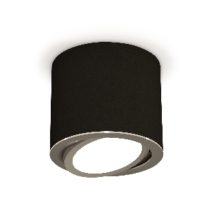 Светильник Ambrella Light XS7402002 SBK/PSL черный песок/серебро полированное MR16 GU5.3 (C7402, N7003)