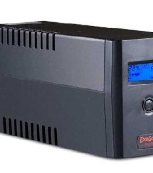 Источник бесперебойного питания ExeGate Power Smart ULB-800 LCD 800VA, черный, 2 евророзетки, USB