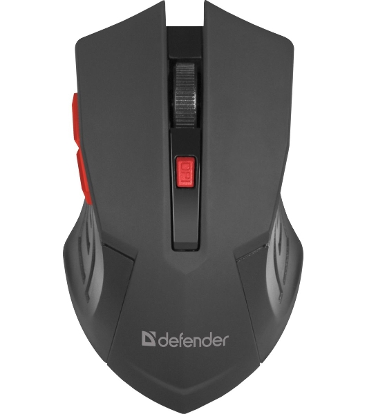 Мышь беспроводная Defender Accura MM-275 красный, 1600 dpi, радиоканал, USB, кнопки - 6