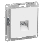 Розетка компьютерная RJ45, механизм, белый, фото 1