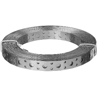 Лента перфорированная 12х0,55, оцинкованная прямая (25 м) - накл. 123882 Tech-KREP